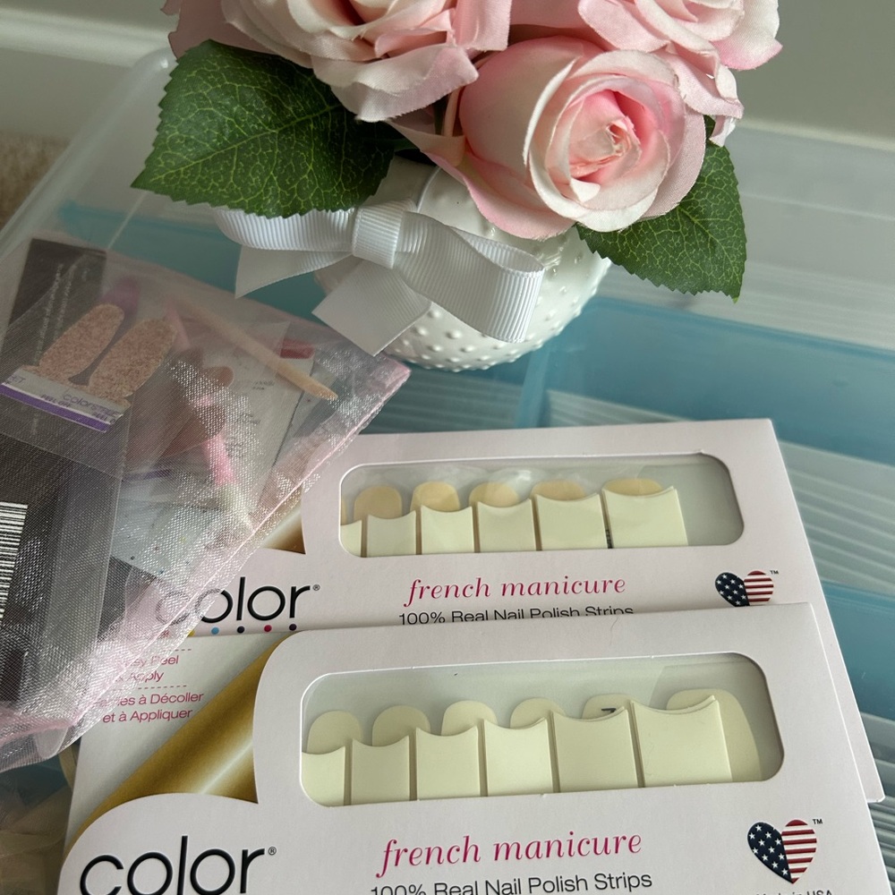 Single Set Color Street French Manicure Nail Polish Strips